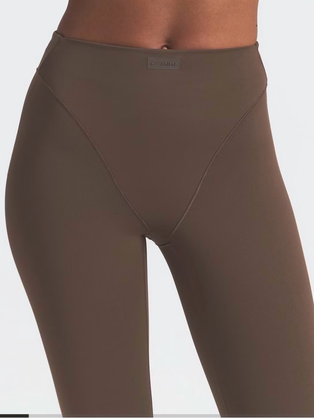 NIKE SKIMS Sculpting High-Rise Leggings in Brown - Picture 2 of 5